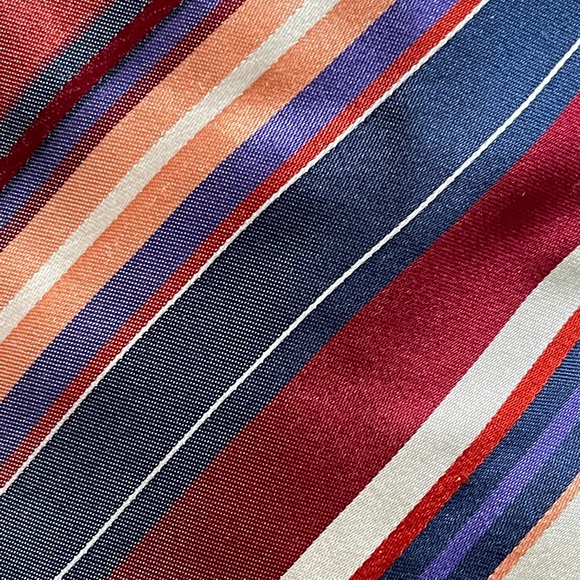3 Hugo Boss Ties Mandarin/Purple/Stripped - Picture 4 of 10